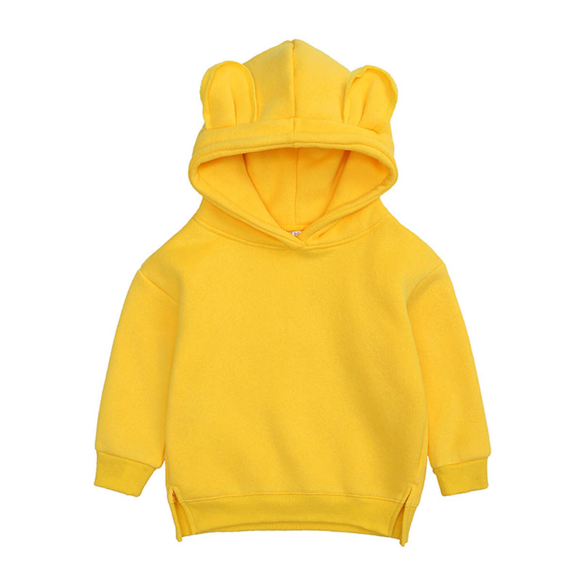 Children&#39;s spring, autumn and winter bear ears hooded fleece sweatshirt