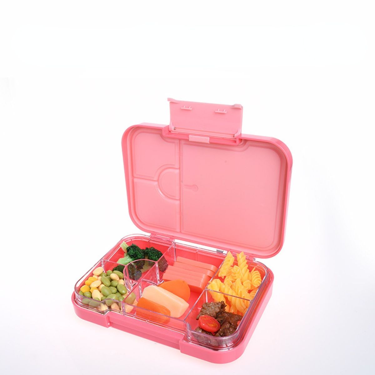 Tritan student lunch box portable single buckle compartment lunch box can be heated in microwave oven lunch box children's lunch box