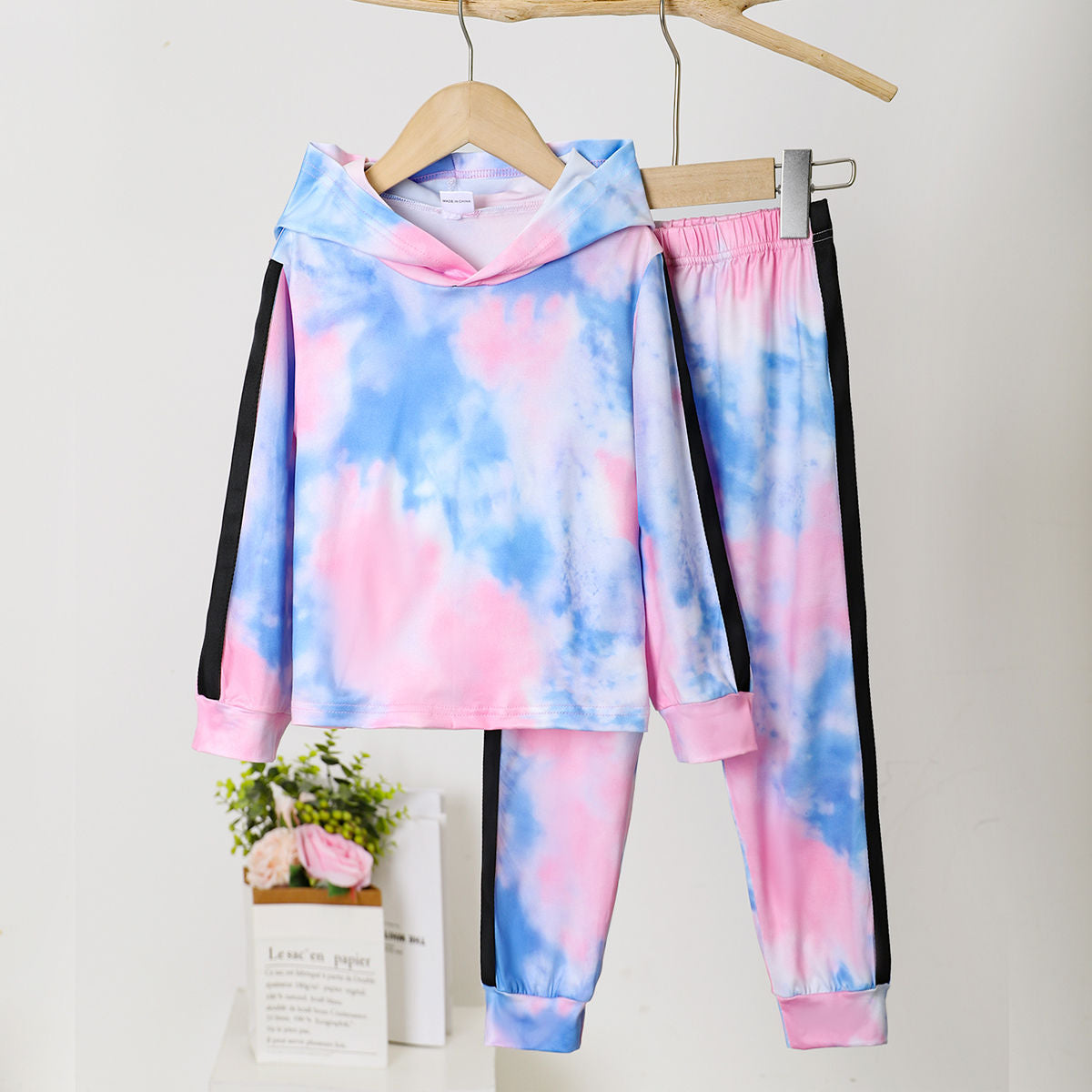 Tie-dye sweatshirt set