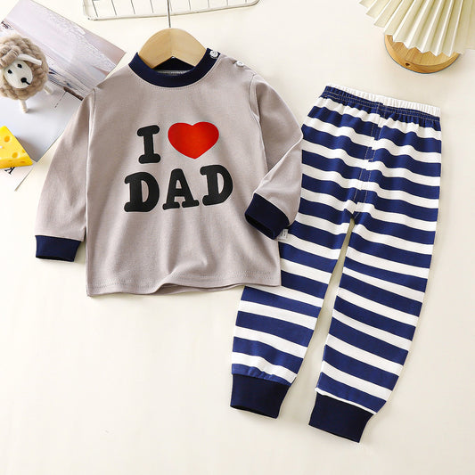 New cotton autumn baby underwear home clothes set