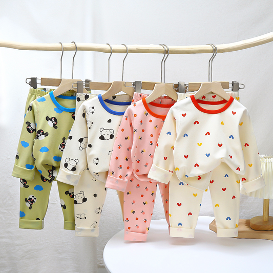 Lycra cotton baby underwear home clothes girls suit