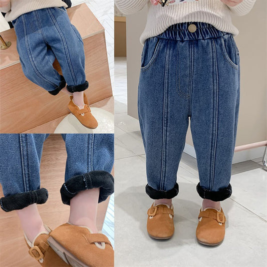 Children's fleece jeans