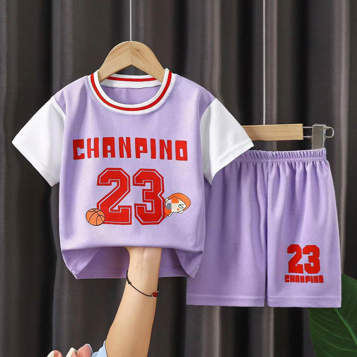 Children's basketball uniform sports suit girls quick-drying boys new summer jerseys for middle and large children training sports