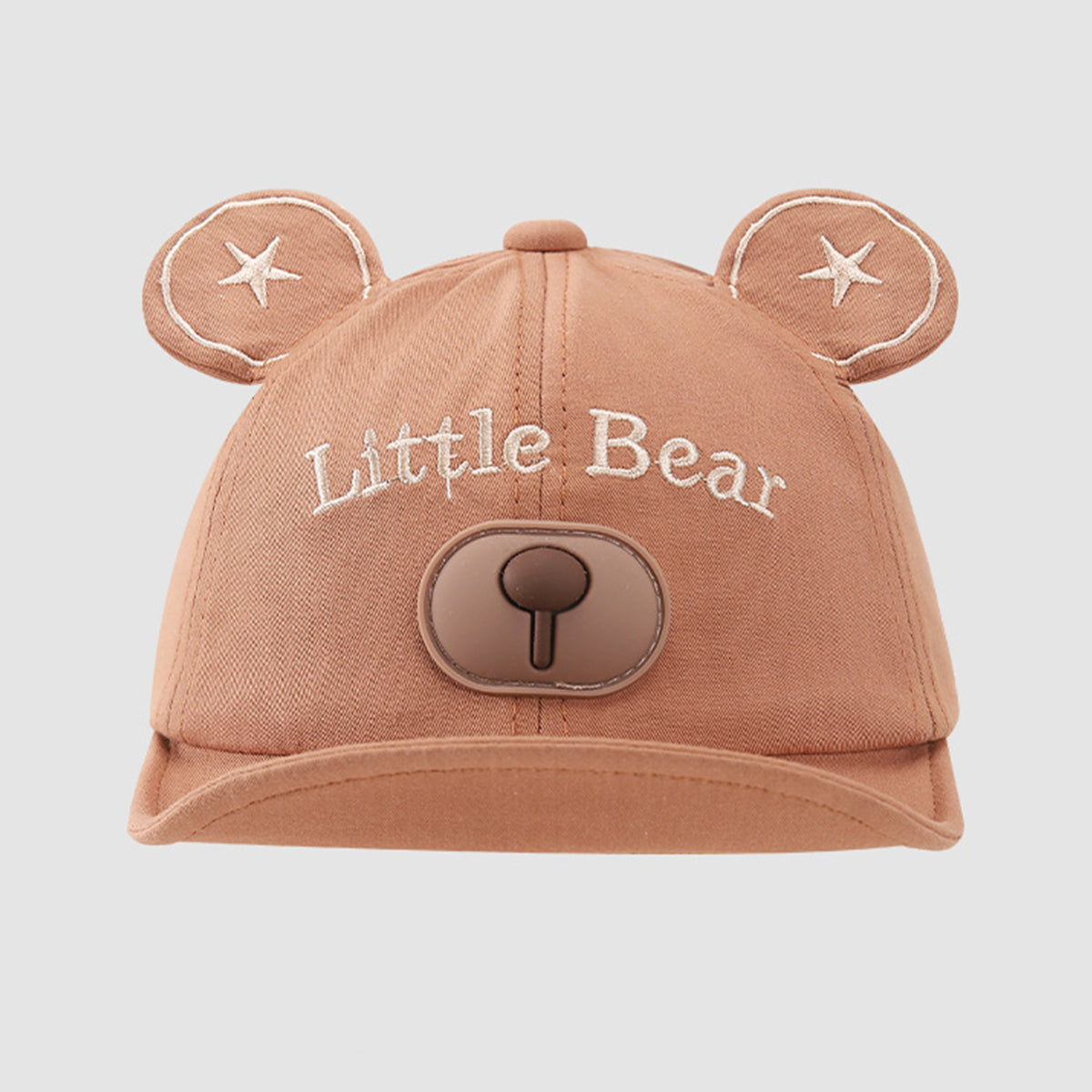 Children's cartoon bear ears soft brim cap