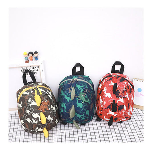 Children's cute cartoon cool little dinosaur anti-lost boy's small backpack