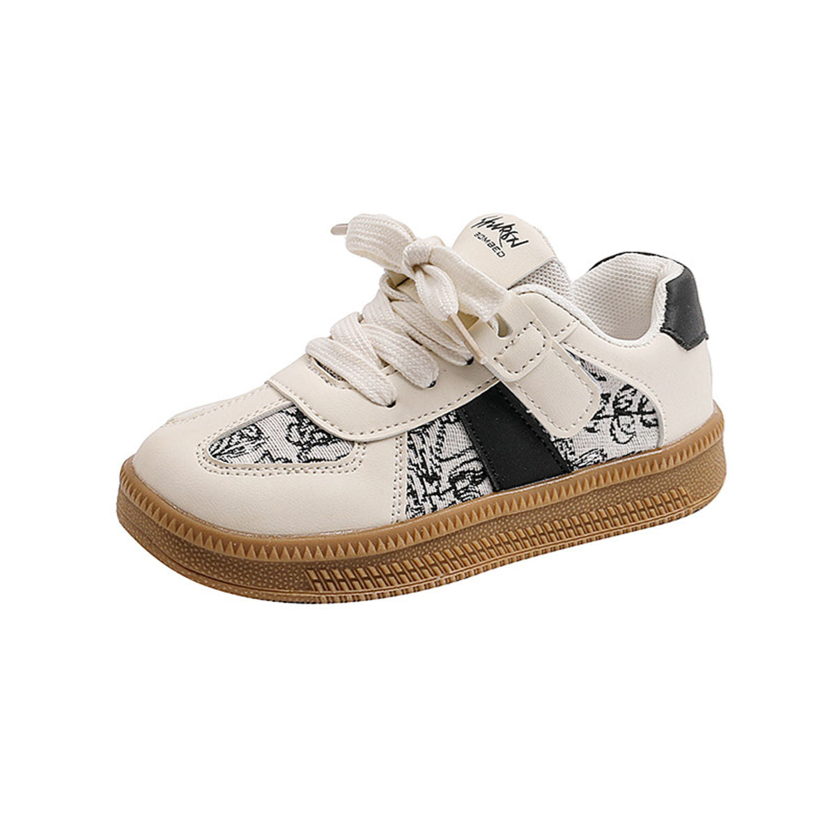 Toddler girls' Dexterity shoes with printed urban style leather low-top sneakers