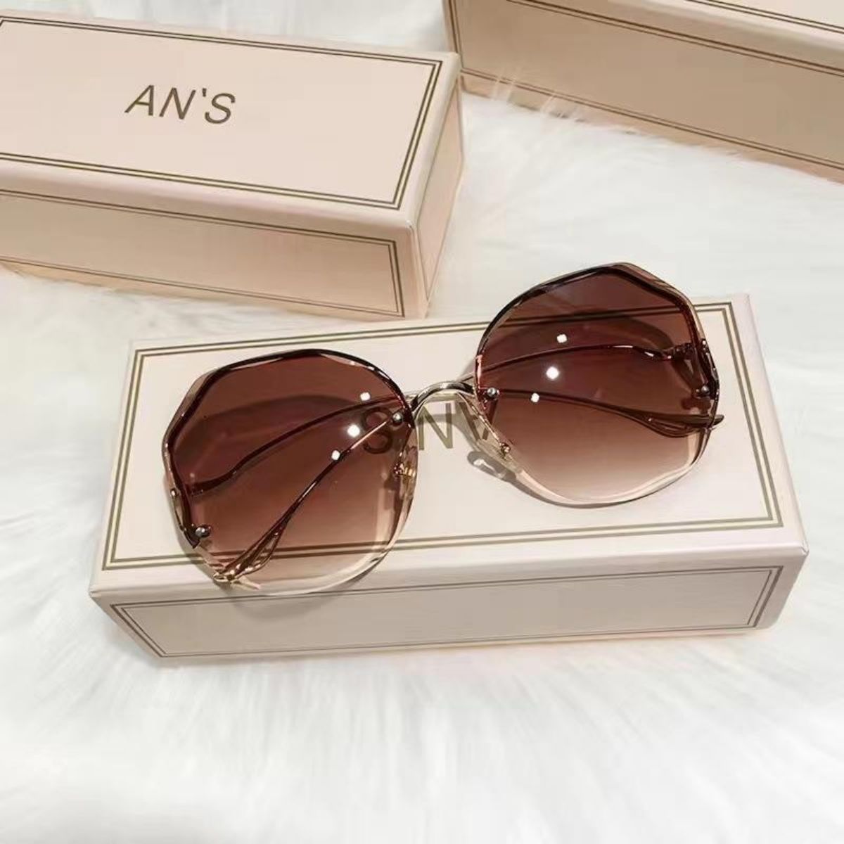 Sunglasses for women ins new round face trendy fashion sunglasses anti-ultraviolet big face slim summer