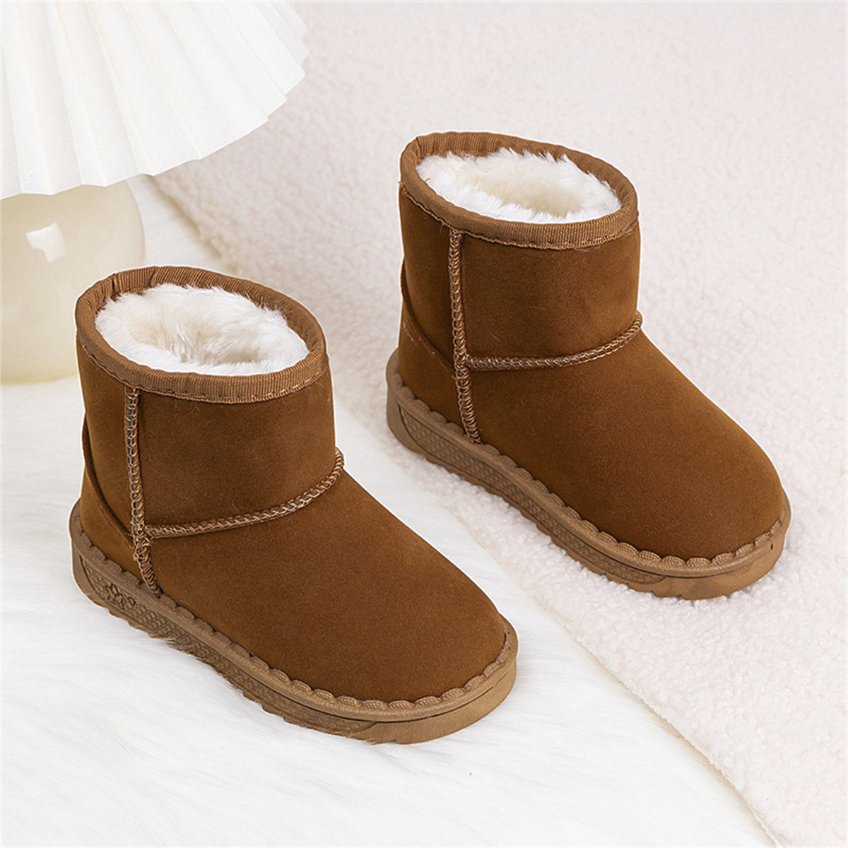 Children's autumn thickened warm and snow-resistant snow boots for boys and girls