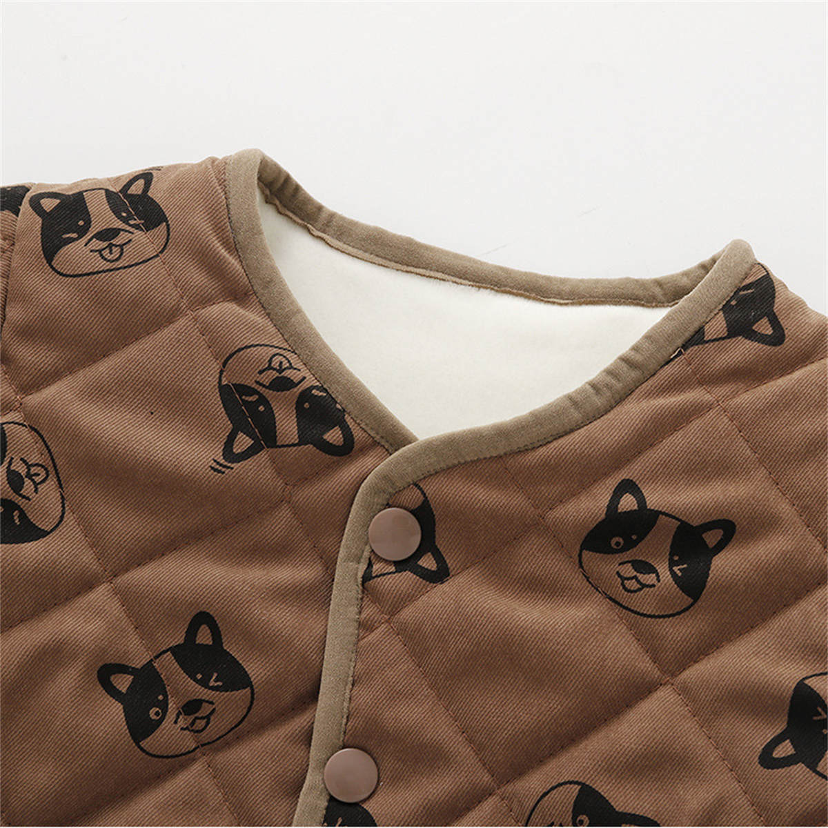 baby autumn and winter cartoon print cotton coat