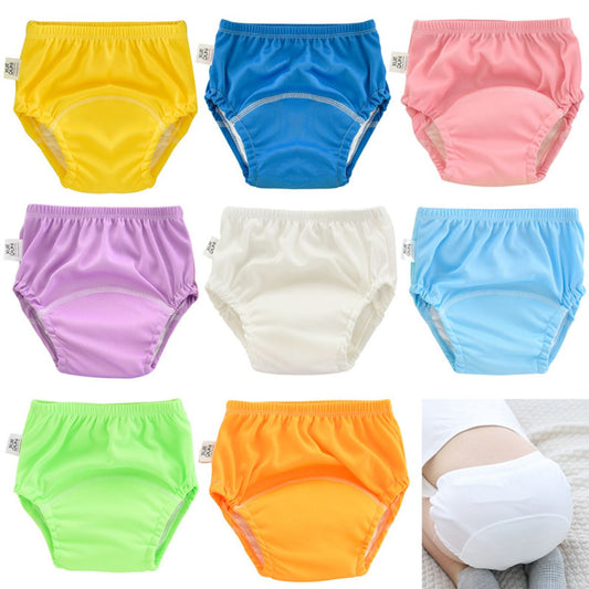 2024 baby training pants washable 6-layer full polyester diaper pants baby cloth diaper cotton learning pants summer diaper