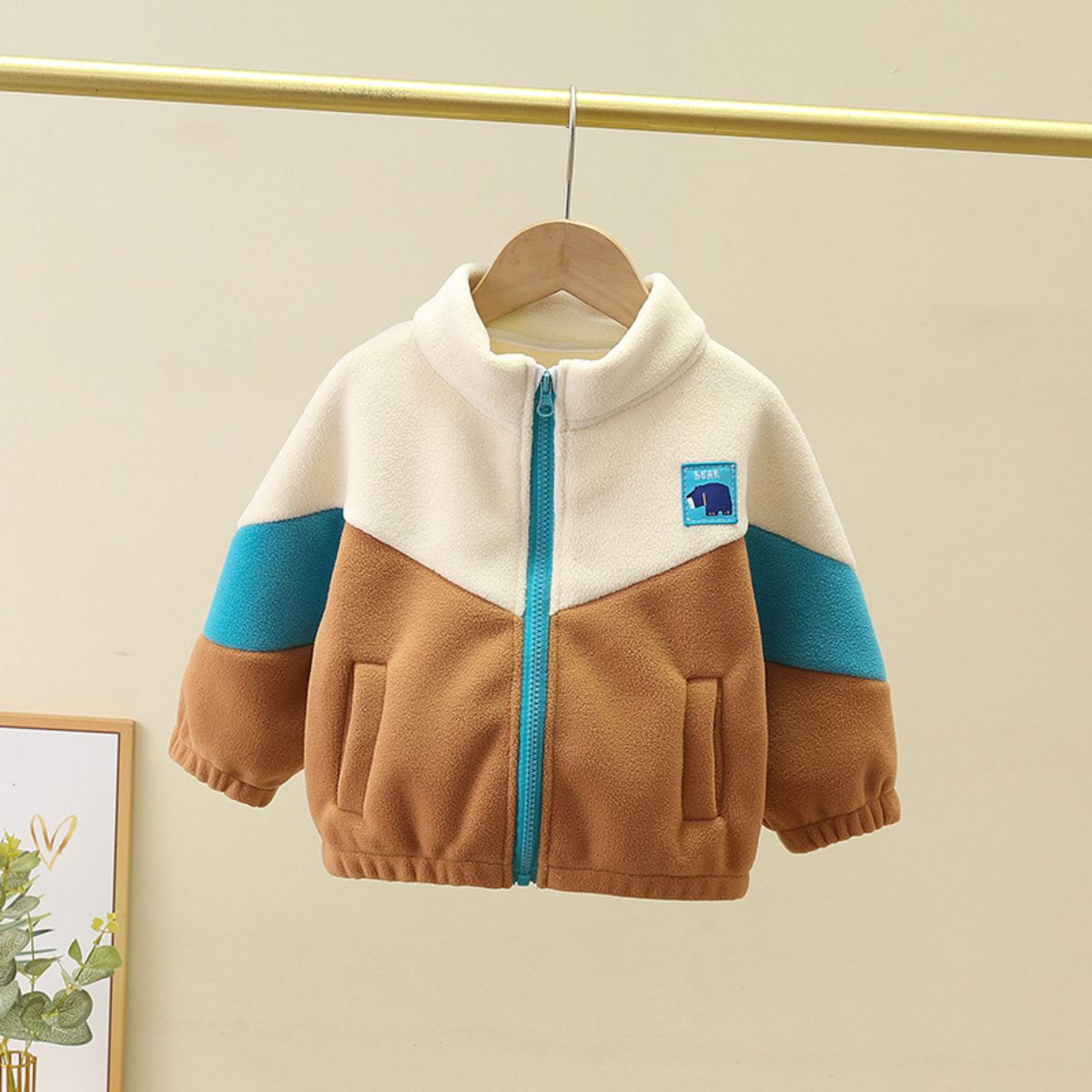 Boys autumn and winter polar fleece jacket