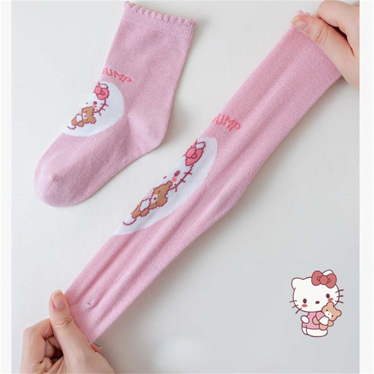 Children's girls five-piece set cute Sanrio pure cotton no-stuffy no-pilling cartoon socks