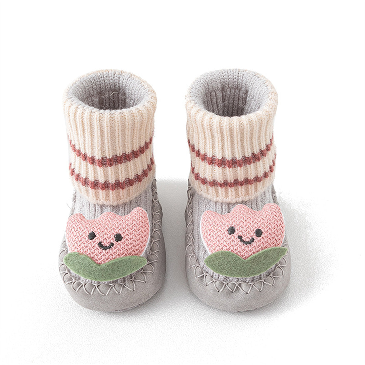 Infant and toddler boys and girls autumn and winter floor socks shoes non-slip warm casual shoes