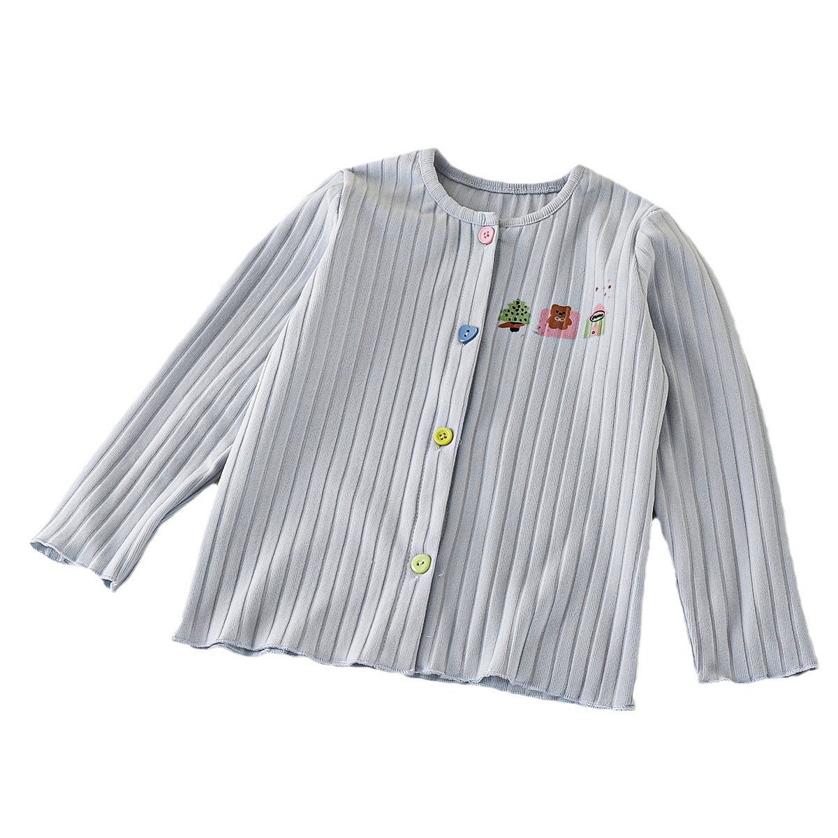 Children's sweet knitted cardigan fashionable and versatile coat