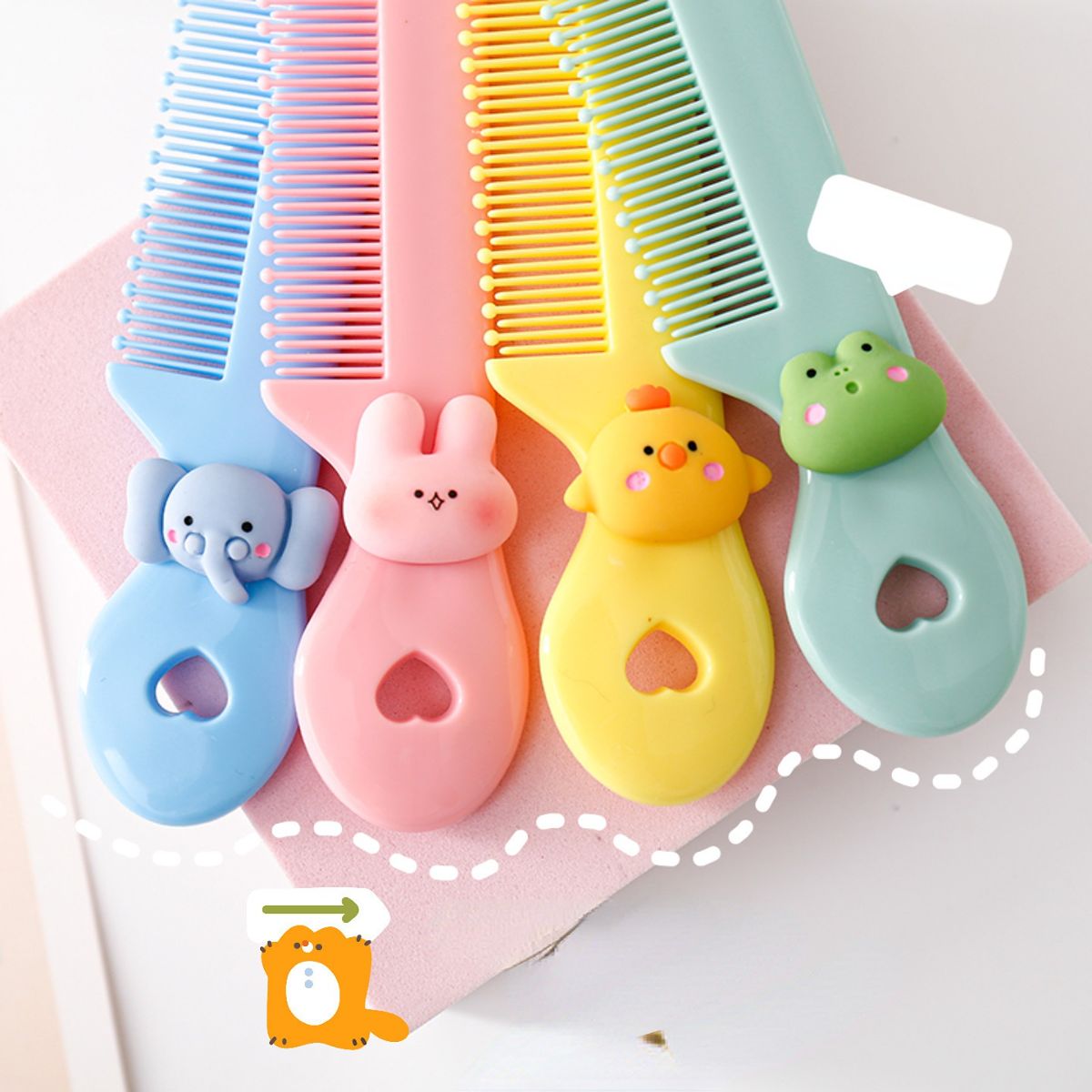 Cute children's mini comb cartoon comb