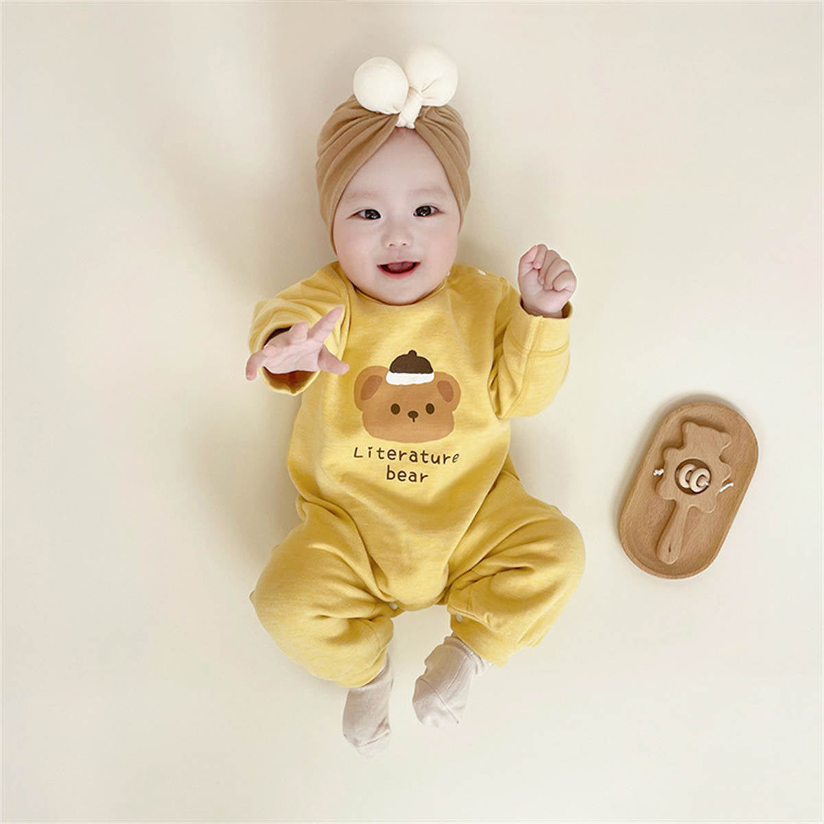 Infant autumn sheep silk velvet romper