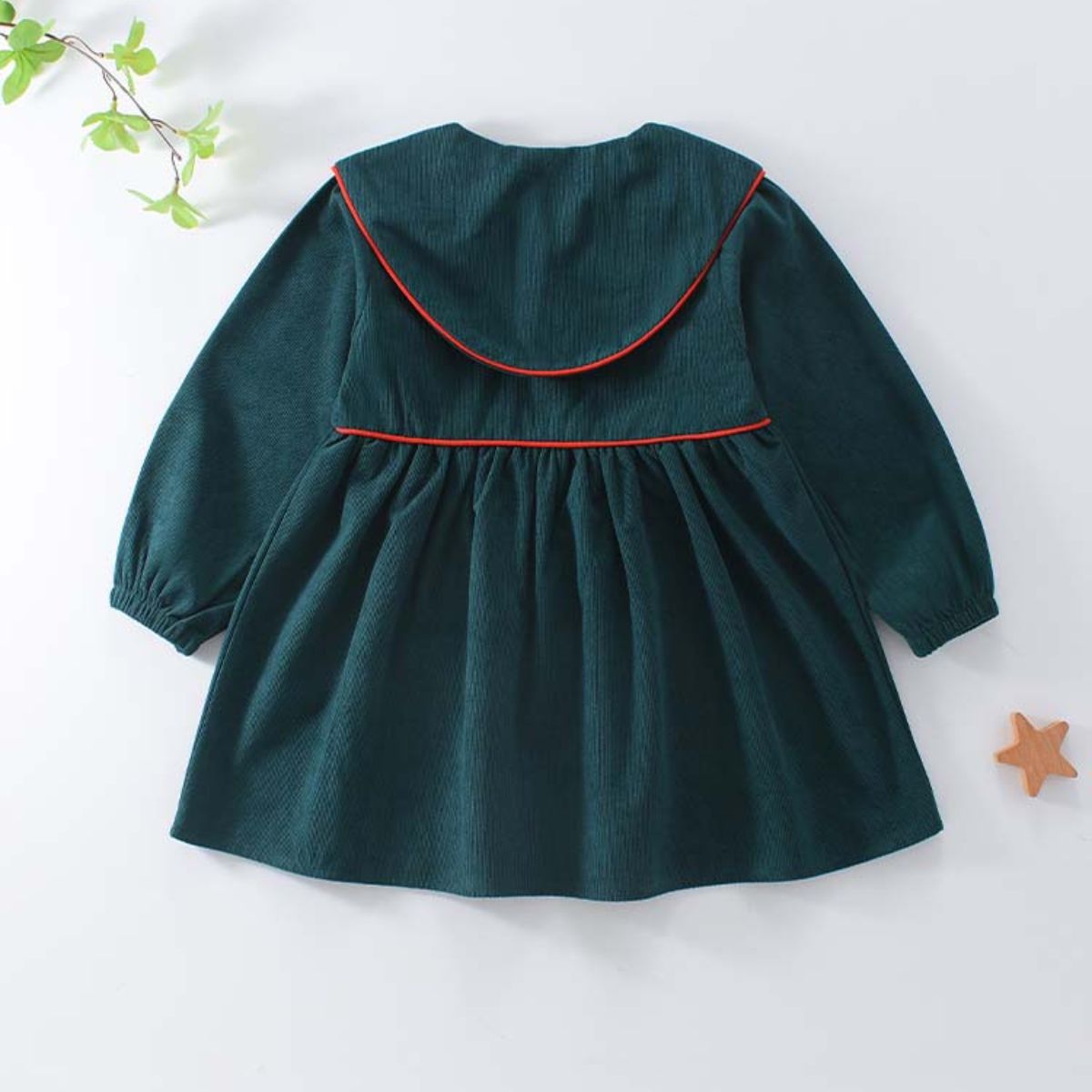 Girls corduroy dress new style baby princess dress fashionable spring and autumn children's skirt autumn clothing