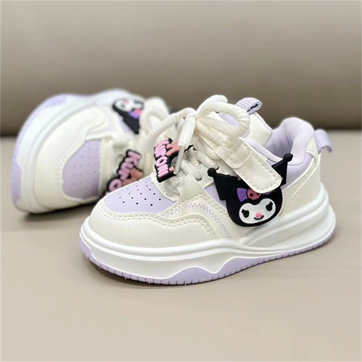 Children's and girls' spring and autumn Sanrio cute pattern soft sole breathable non-stuffy low-top sneakers