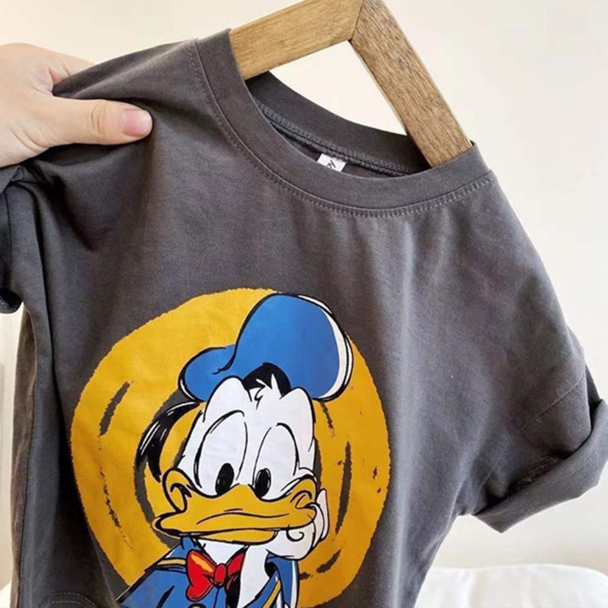 Pure cotton children's short-sleeved T-shirt summer new cute Mickey cartoon casual small and medium children boys and girls tops