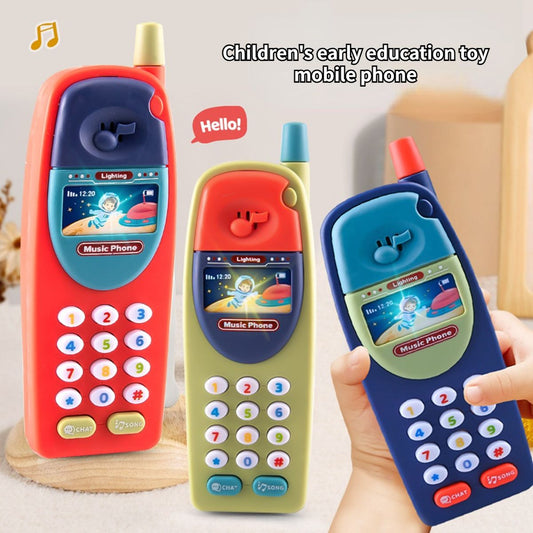 Infant multifunctional simulation mobile phone music story telephone toy