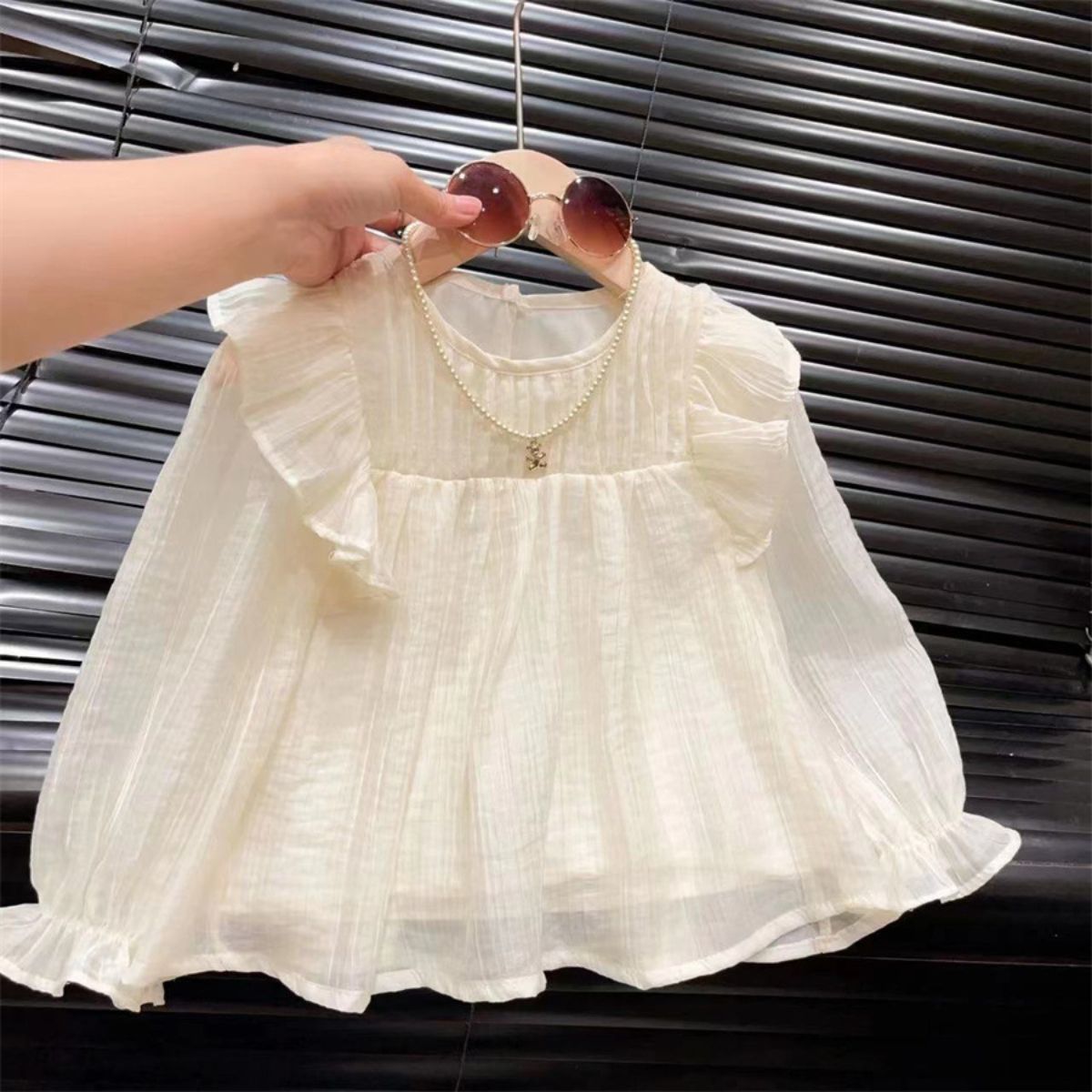 Autumn new style sweet baby shirt long sleeve girl top children's shirt