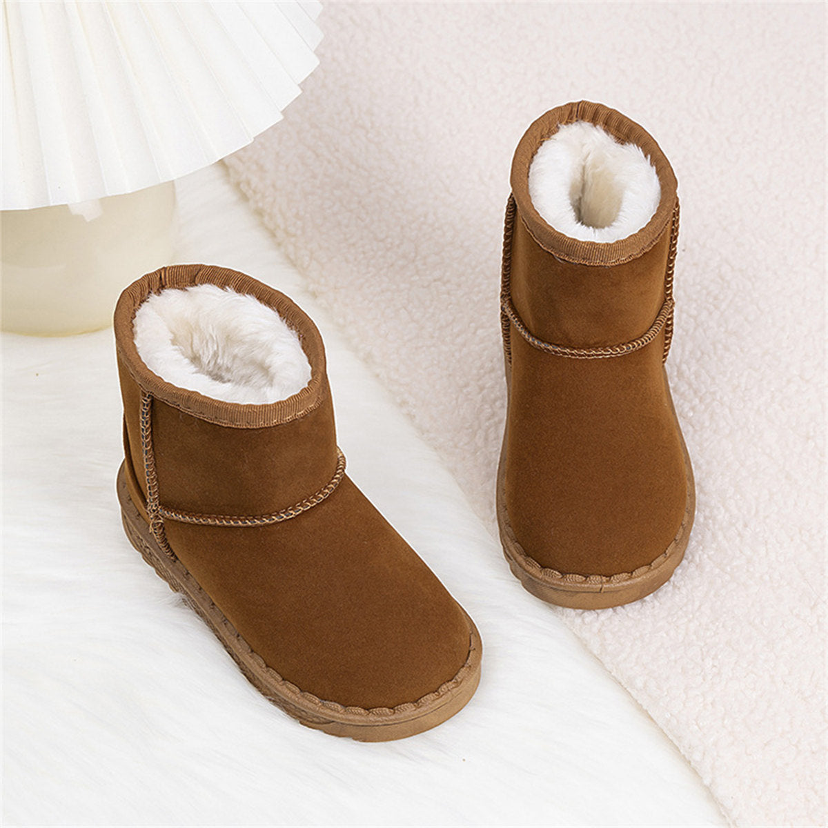 Children's autumn thickened warm and snow-resistant snow boots for boys and girls