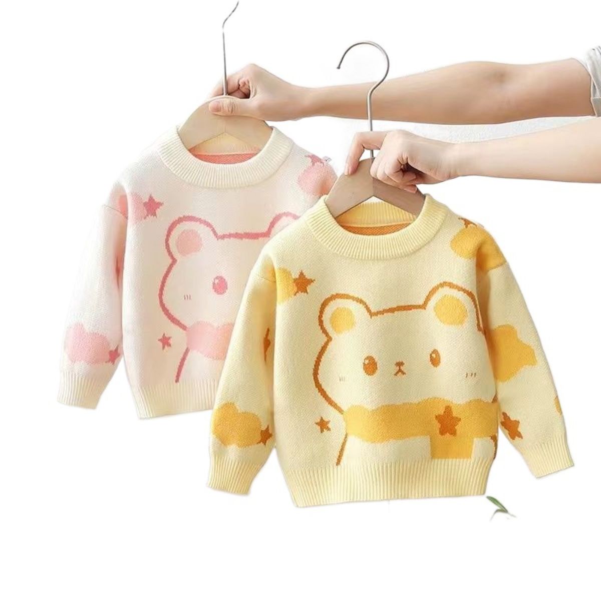 Girls mink fleece thick sweater