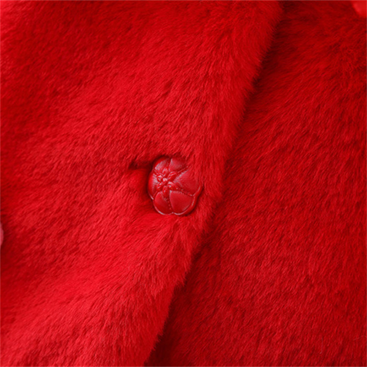 Baby girl autumn and winter thick strawberry cape