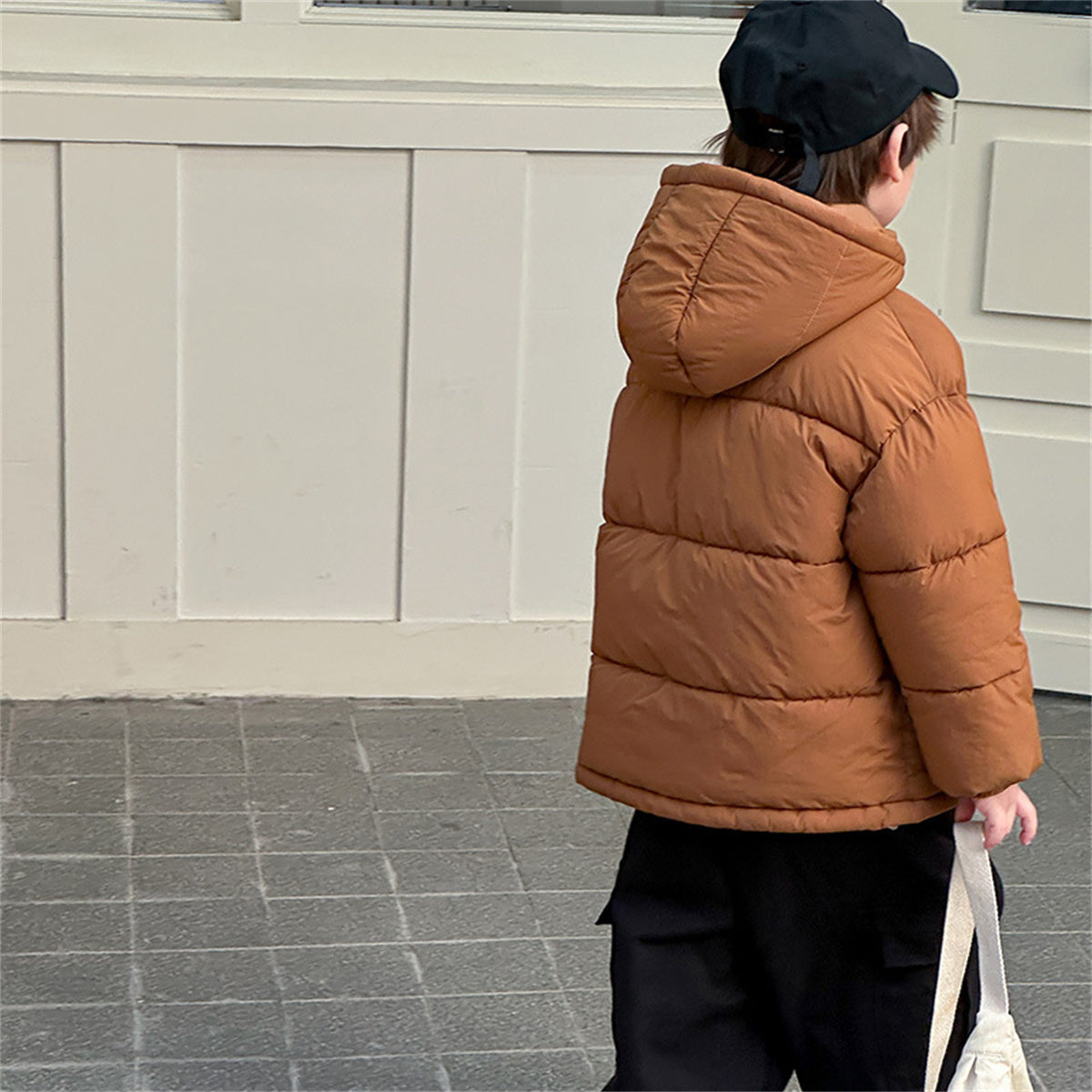 children's winter short down jacket