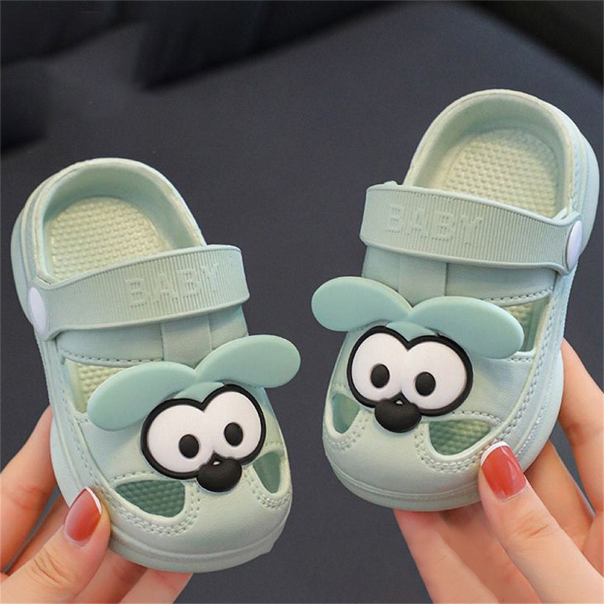 Cute bear soft bottom non-slip home bathroom slippers