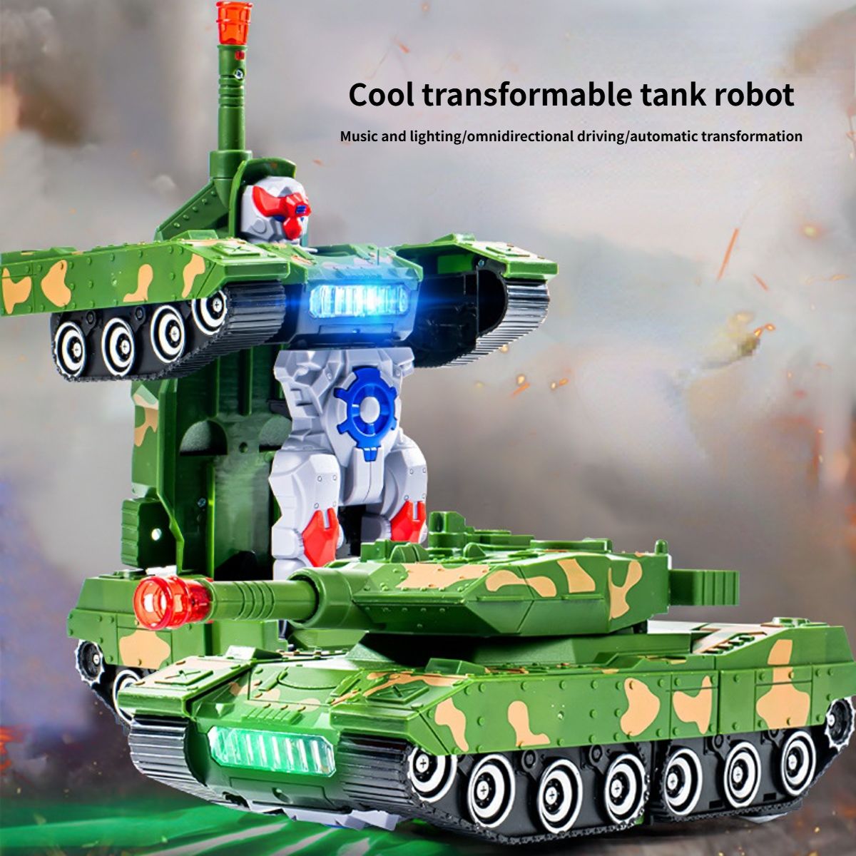 Universal tank deformation robot electric toy