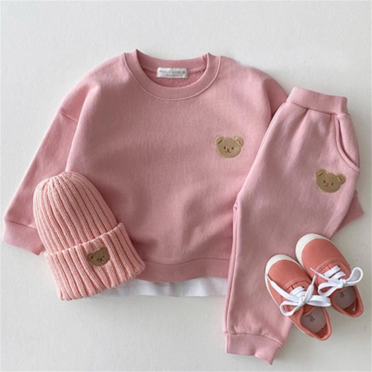 baby sweatshirt pants bear two piece set