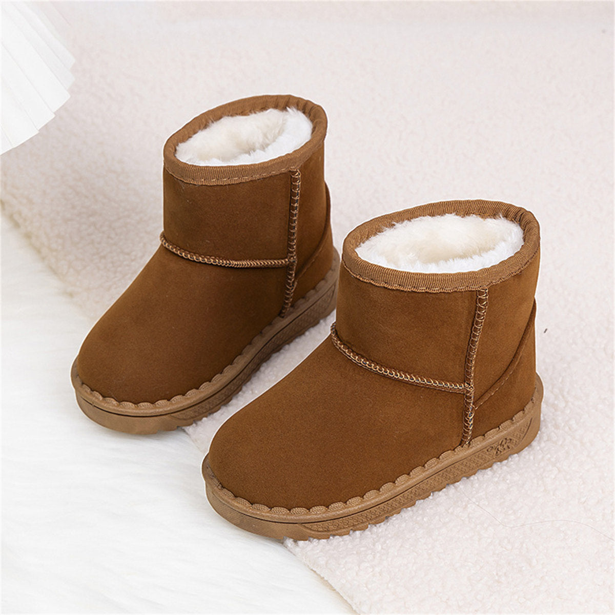 Children's autumn thickened warm and snow-resistant snow boots for boys and girls