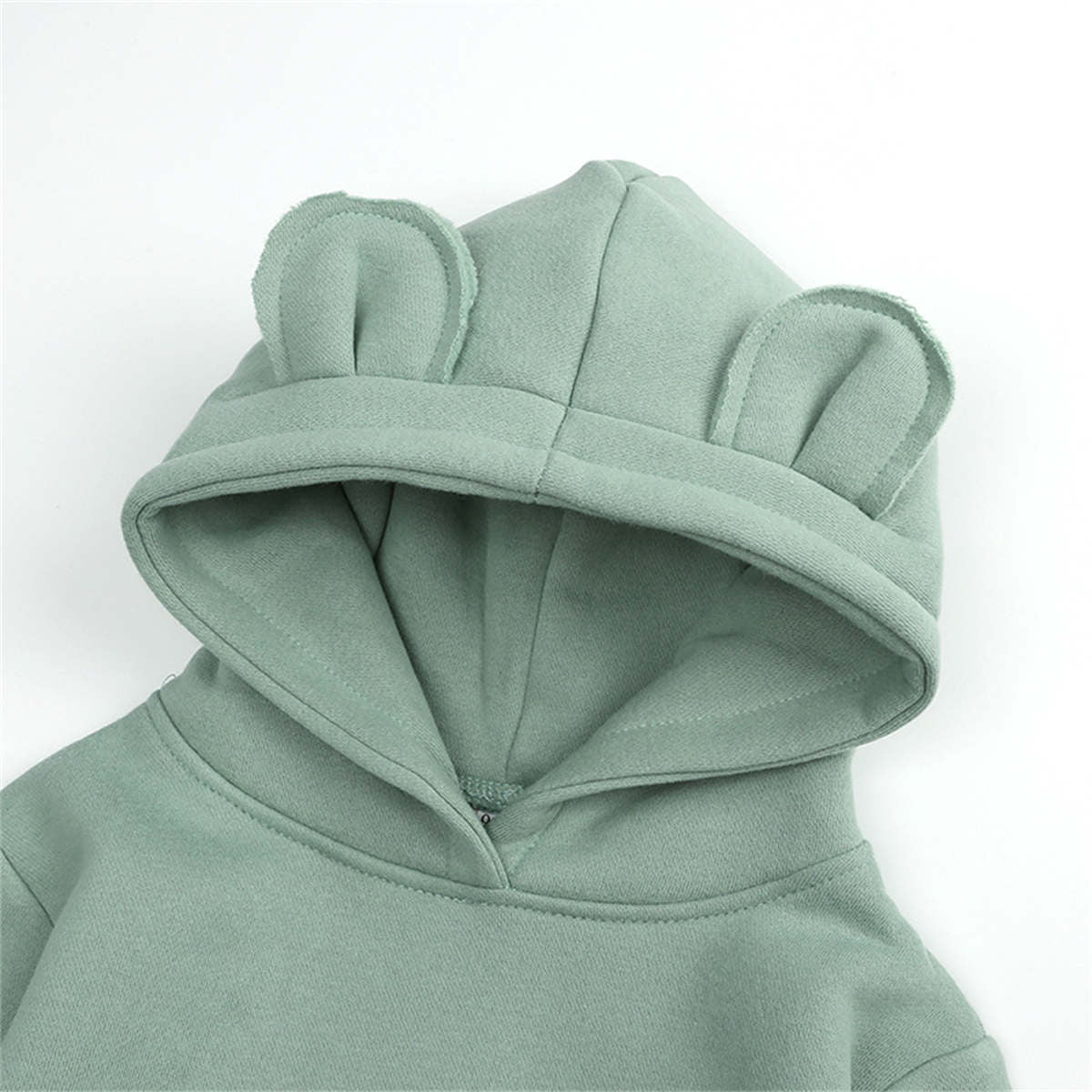 Children&#39;s spring, autumn and winter bear ears hooded fleece sweatshirt