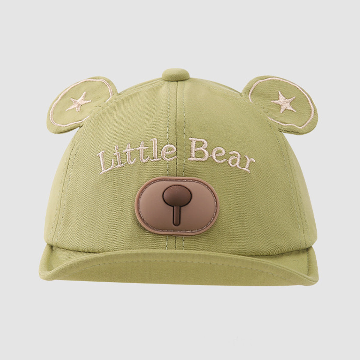 Children's cartoon bear ears soft brim cap