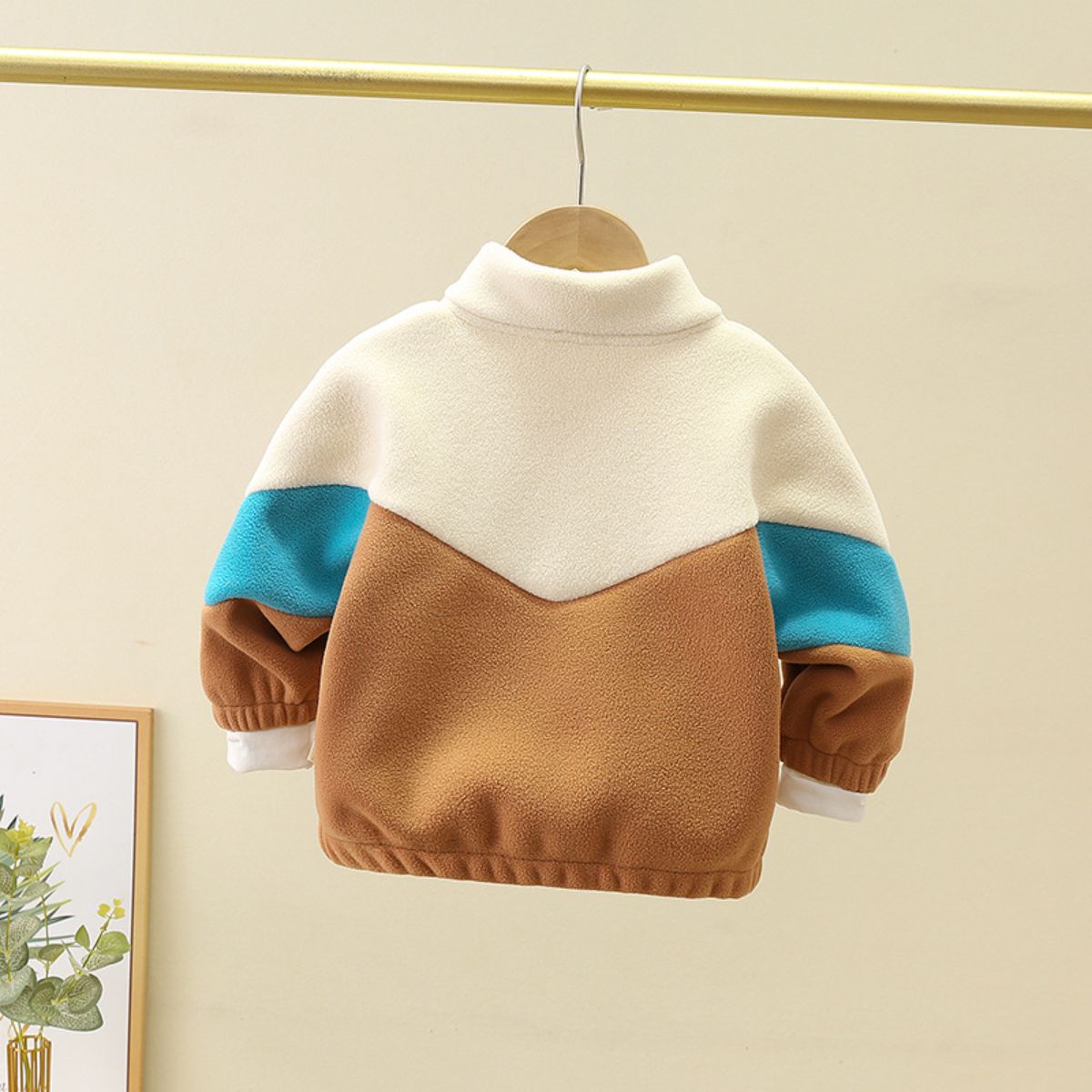 Boys autumn and winter polar fleece jacket