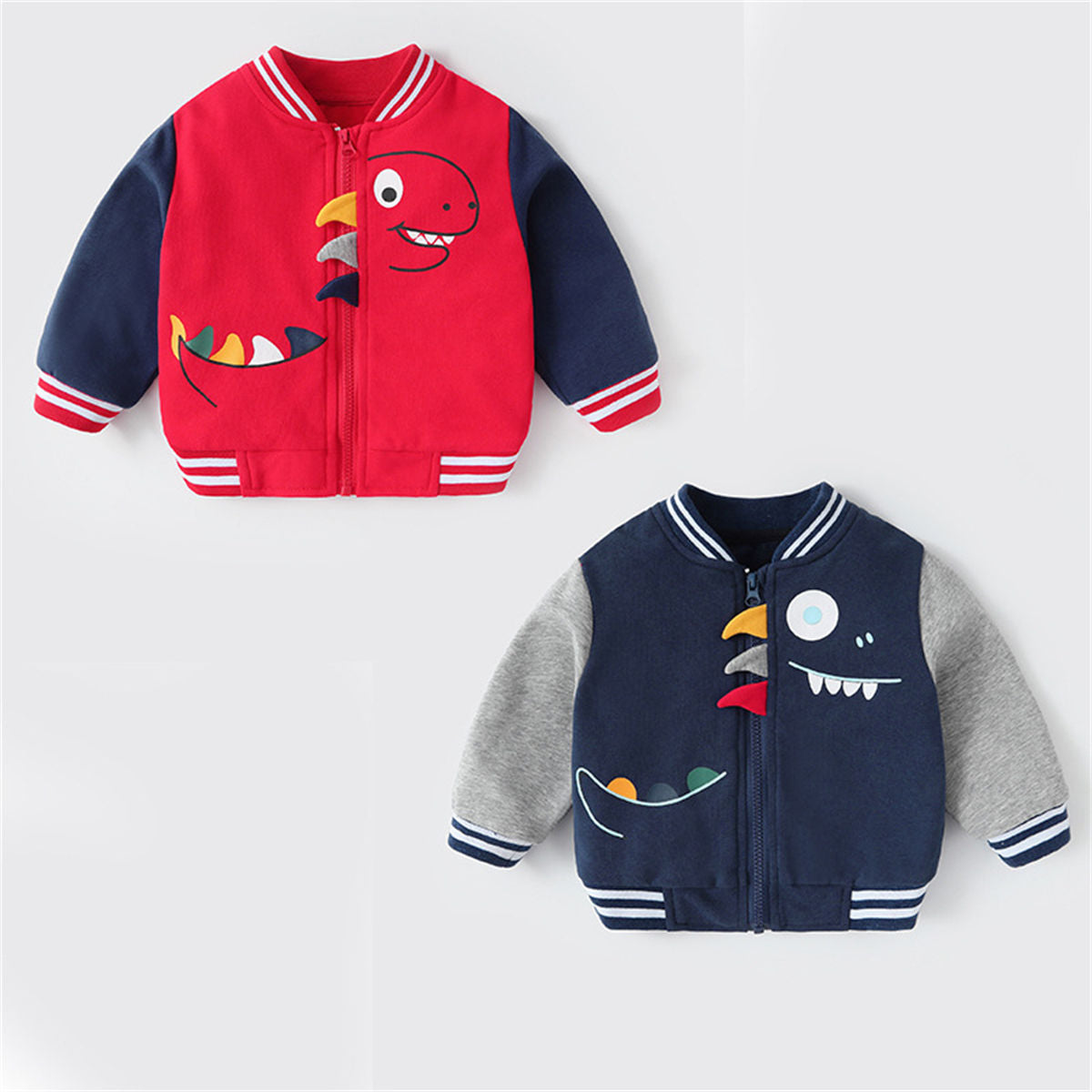 Baby Clothes Dinosaur Baseball Jacket