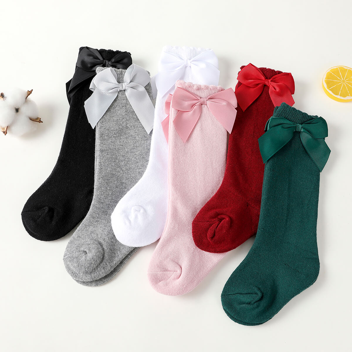 Children's Bowknot Knee-High Stockings