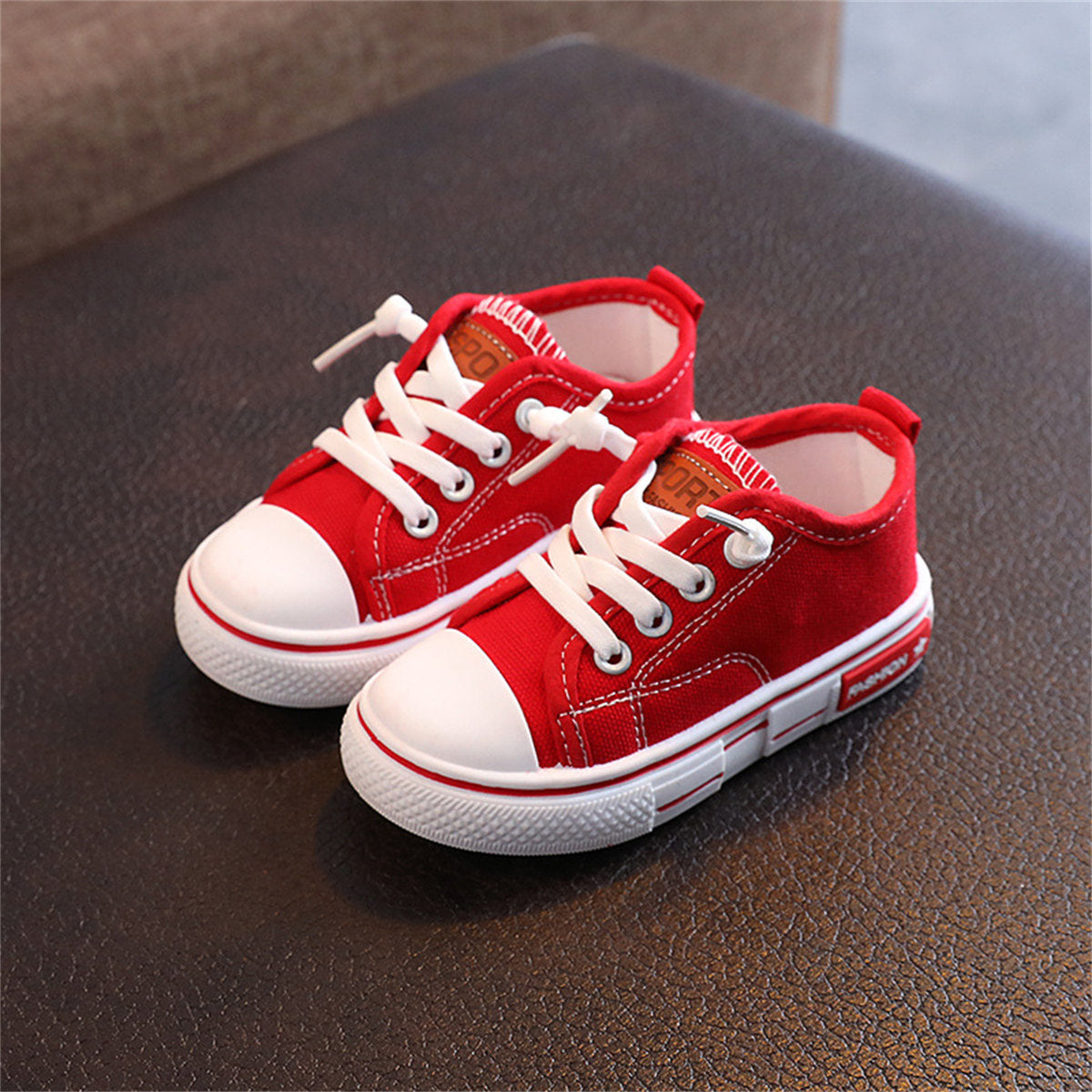 Children's and boys' spring and autumn simple casual non-slip lightweight low-top canvas shoes