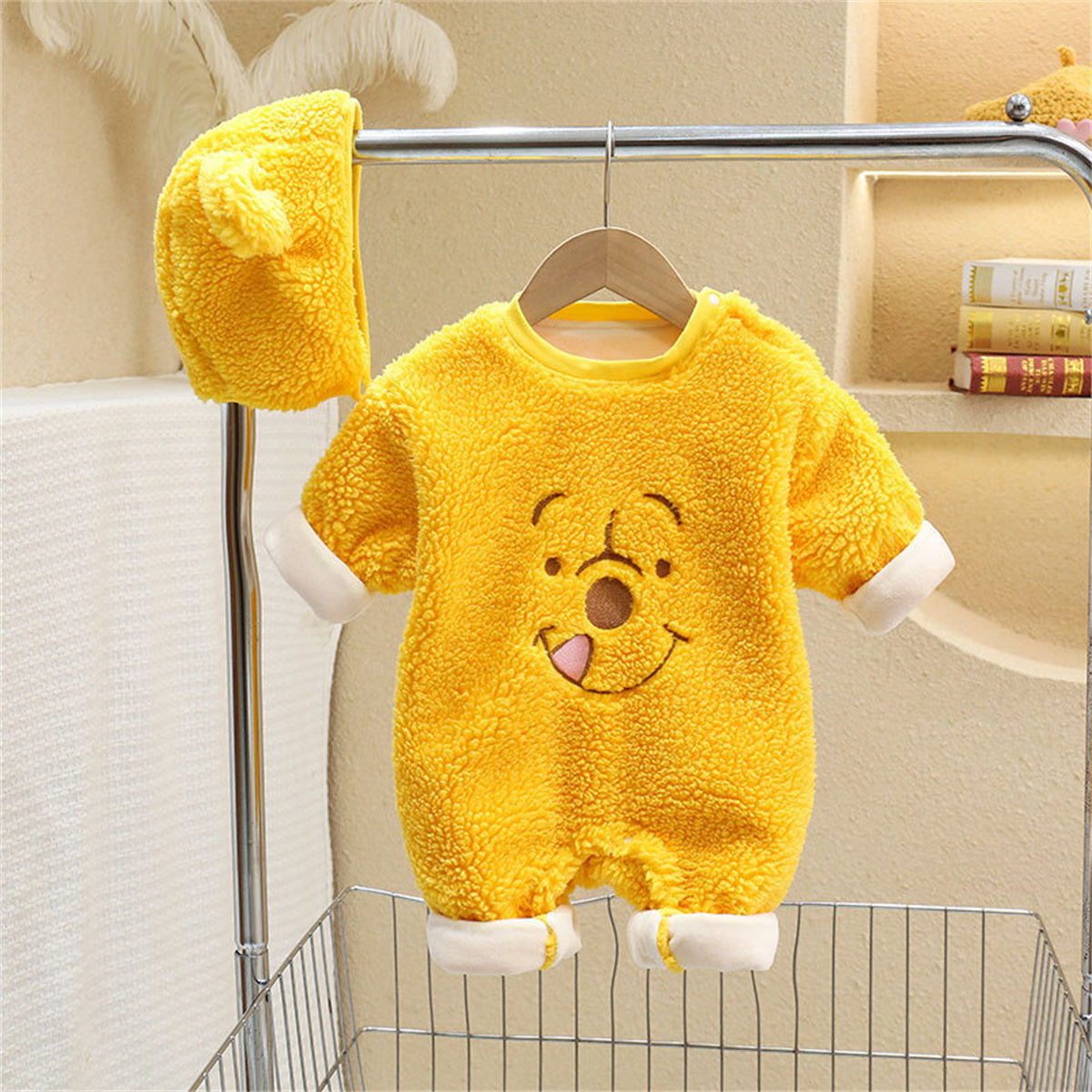 Infant and toddler plush clothes cartoon cute super cute one-piece romper