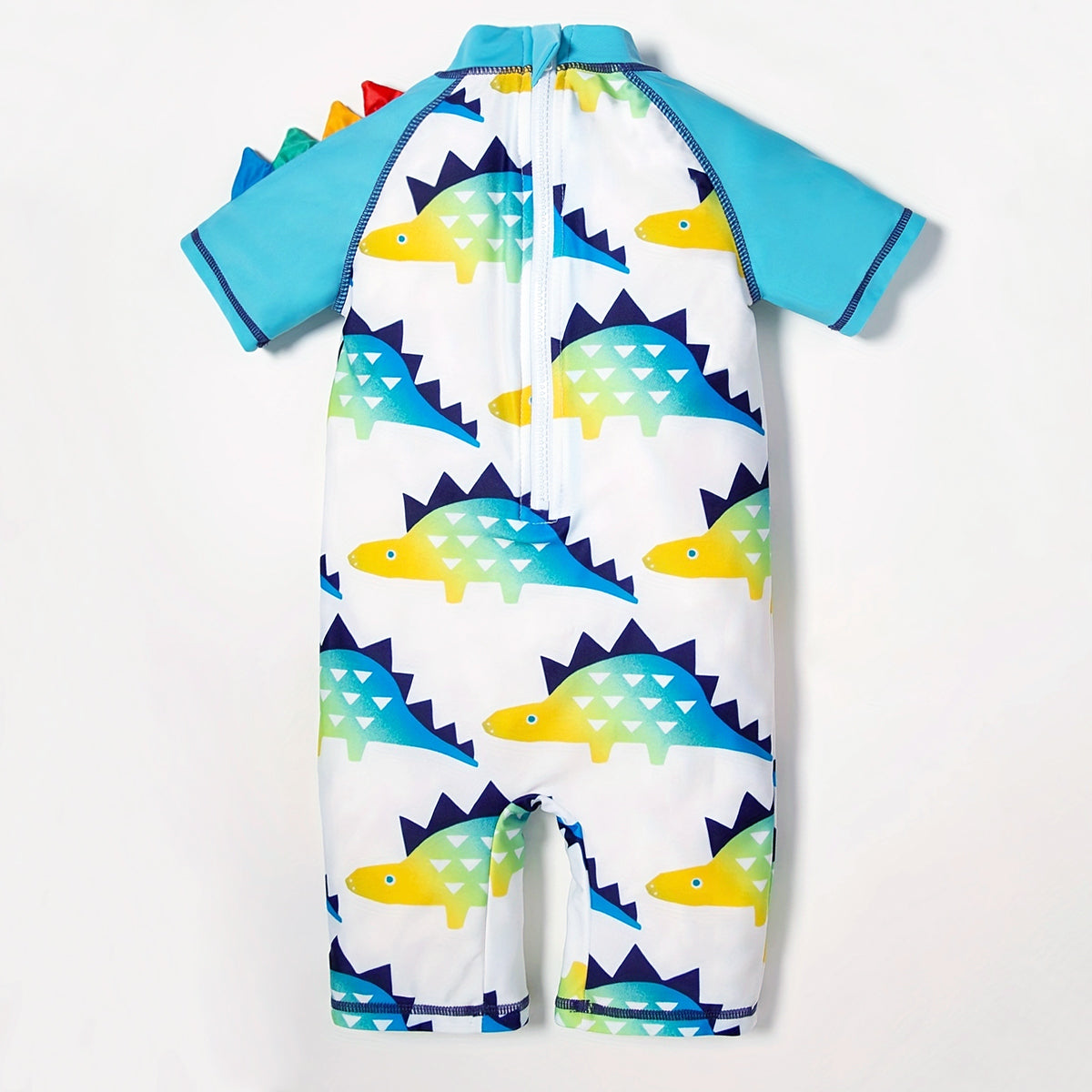 1 piece boy swimsuit one-piece swimsuit summer short-sleeved rocket starry sky