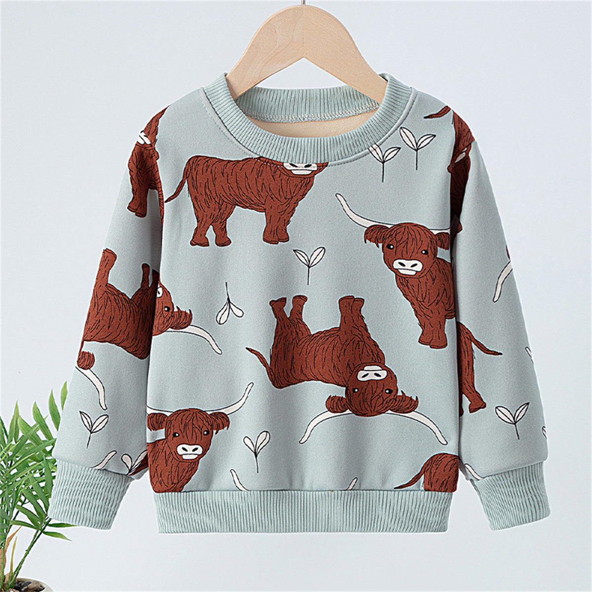 Children's fashion all-match casual sweatshirt long sleeves