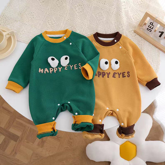 Baby jumpsuit cute long sleeve spring and autumn newborn baby romper