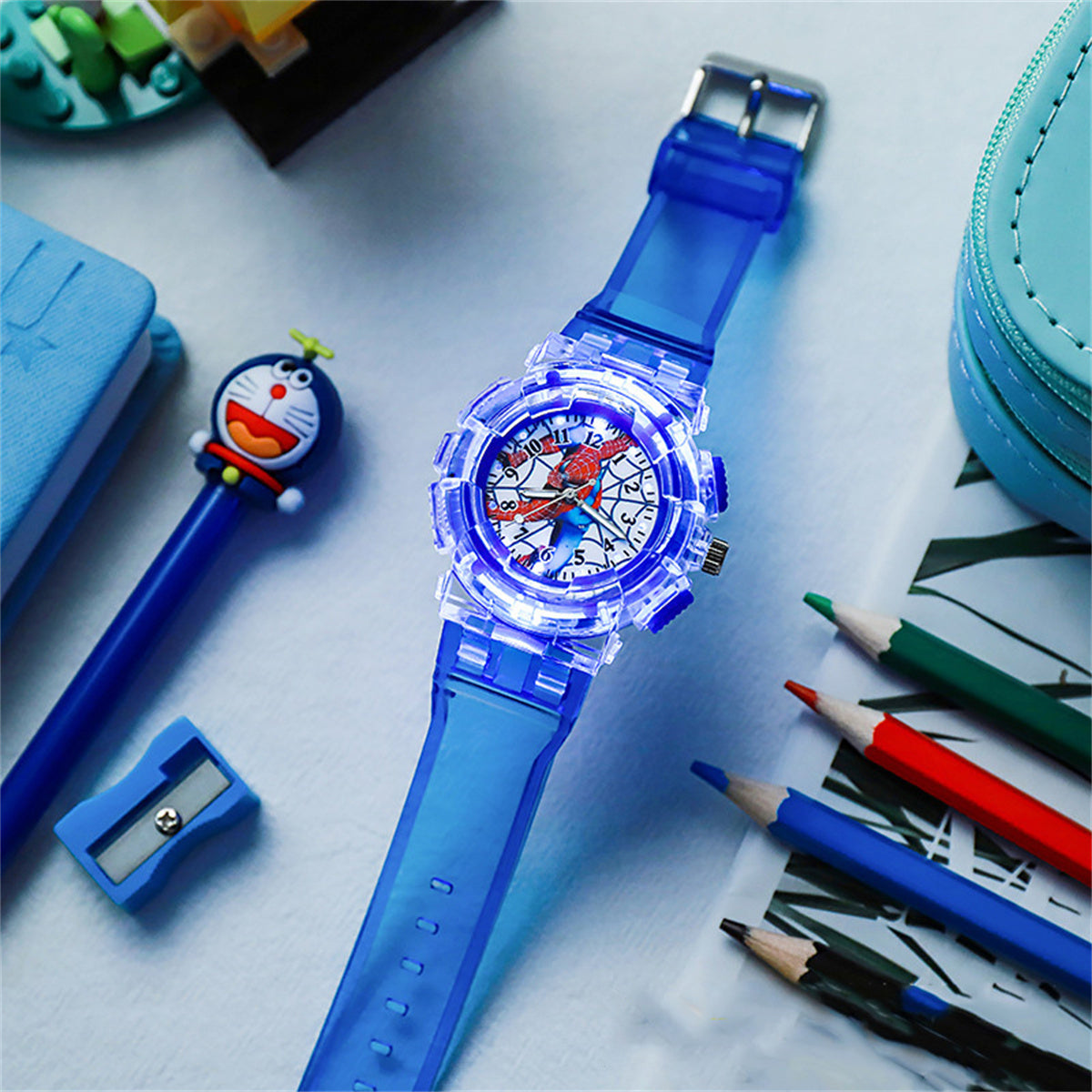 Children's cartoon luminous watch