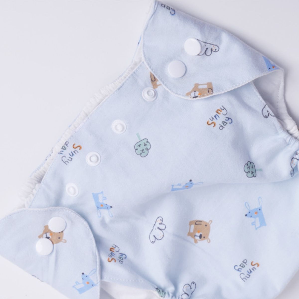 Newborn baby snap diaper pants pocket pure cotton breathable diaper