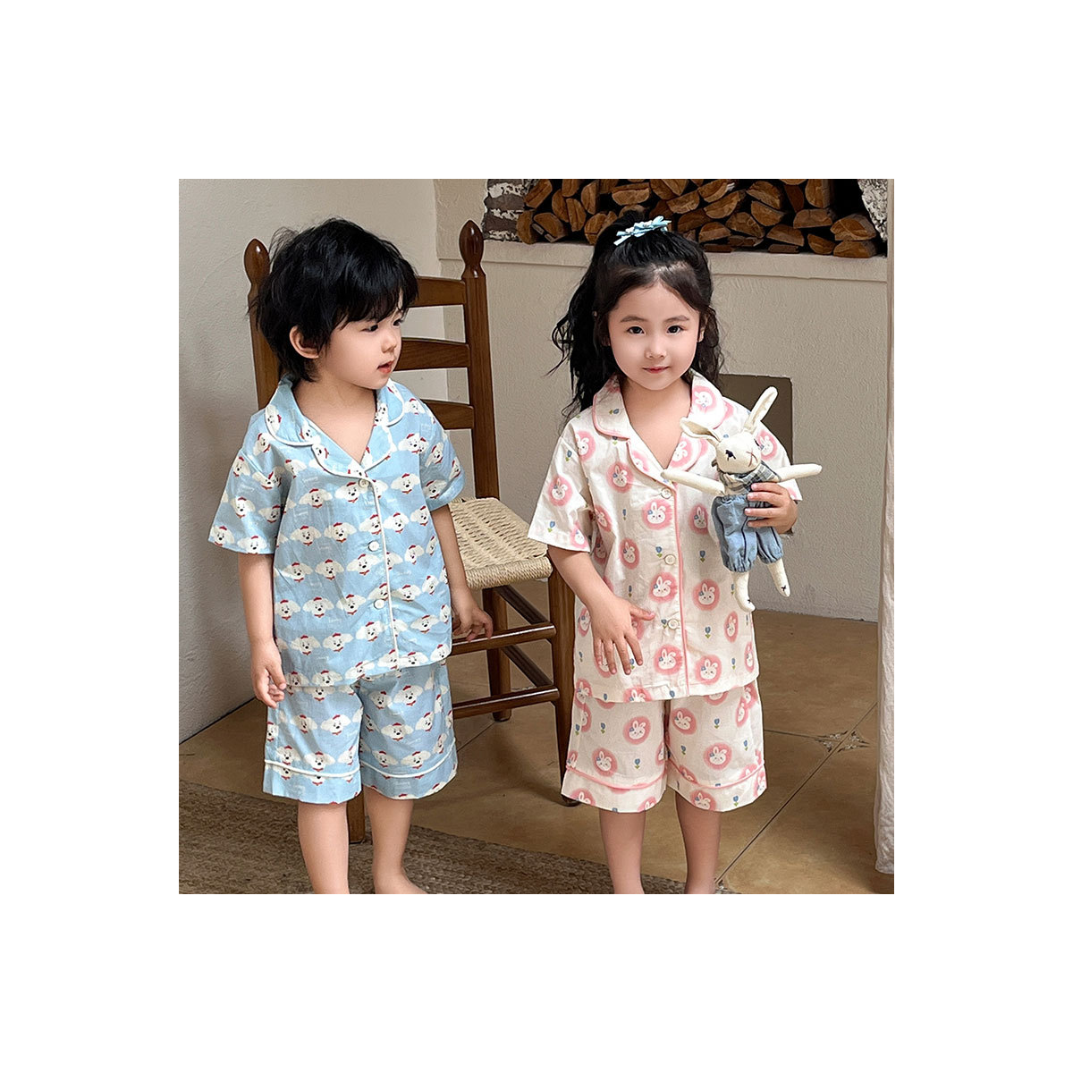 All-Over Bunny Print Homewear Set