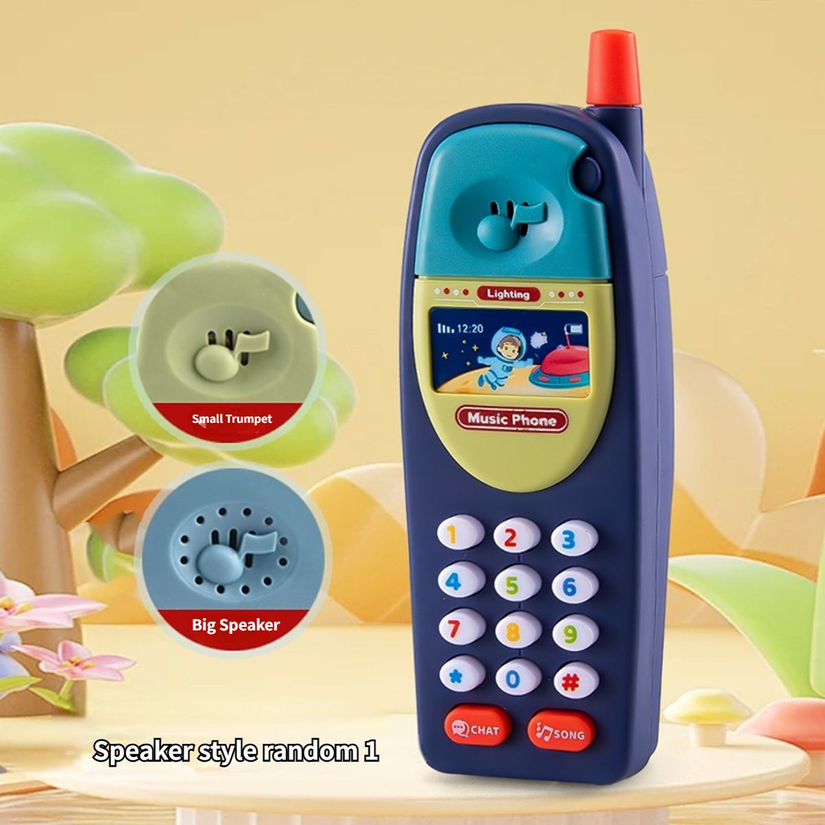 Infant multifunctional simulation mobile phone music story telephone toy