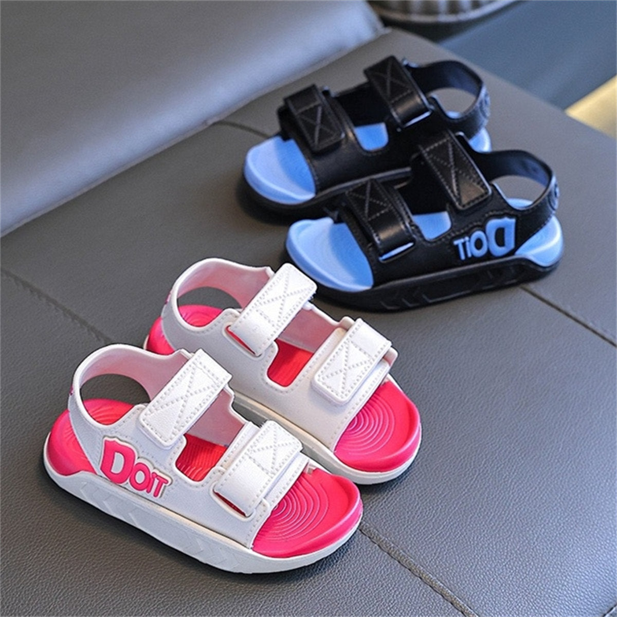 Children's Alphabet Soft Velcro Casual Sandals