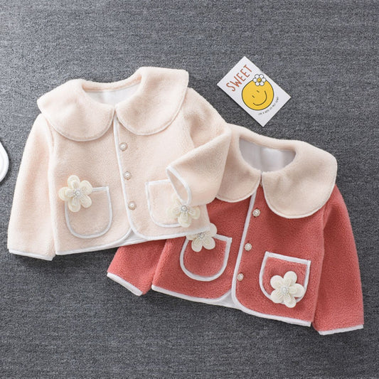 girls autumn and winter fleece jacket