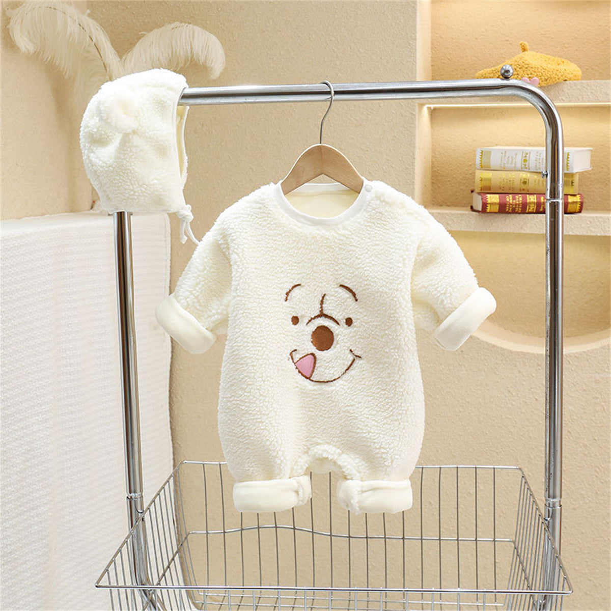 Infant and toddler plush clothes cartoon cute super cute one-piece romper